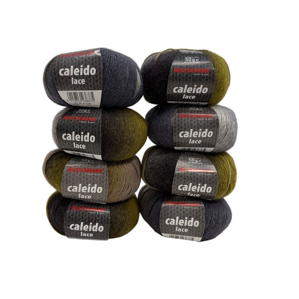 Austermann | Caleido Lace Yarn Tundra 8 Skeins 85% Baby Alpaca 15% Virgin Wool